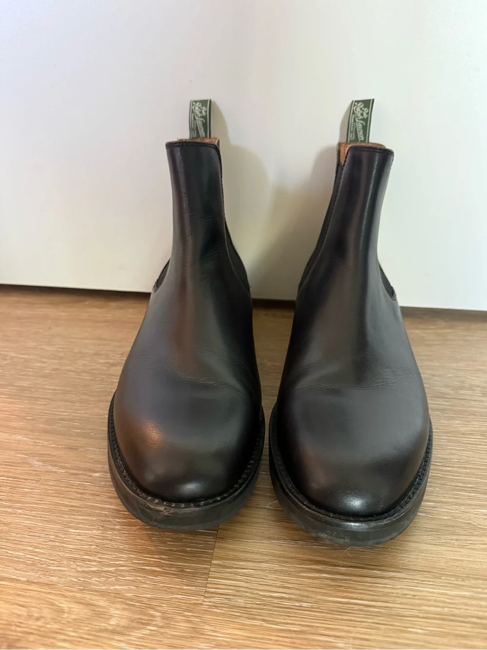 Polo Ralph Lauren Men's Black Leather Chelsea Boots
